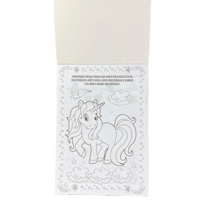 Segunda imagem do produto Prancheta Divertida | Floresta Encantada Unicórnios