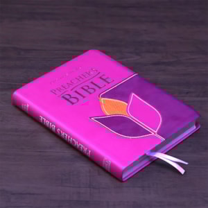 Segunda imagem do produto Preachers Bible | Bíblia da Pregadora em Inglês | KJV | Capa Luxo Flor