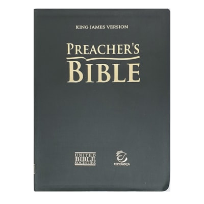 Preachers Bible | Bíblia do Pregador em Inglês | KJV | Capa Luxo Verde