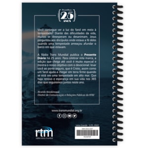 Segunda imagem do produto Presente Diário 25 | Letra Grande | Capa Espiral Farol
