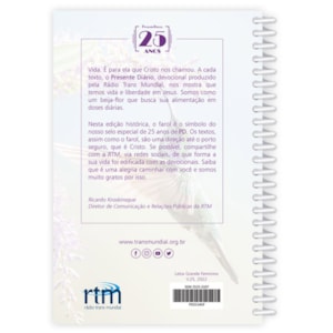 Segunda imagem do produto Presente Diário 25 | Letra Grande | Capa Espiral Feminina