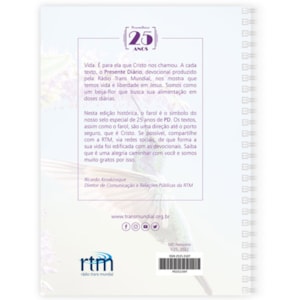 Segunda imagem do produto Presente Diário 25 | Momentos Devocionais 2022 | Capa Dura Feminina