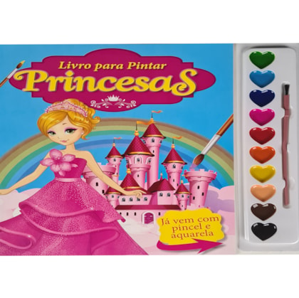 Princesas Livro para Pintar com Aquarela