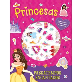 Princesas | Passatempos Encantados | Com Adesivos 3-D | 3 A 5 Anos