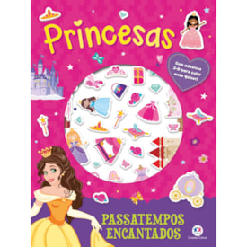 Princesas | Passatempos Encantados | Com Adesivos 3-D | 3 A 5 Anos