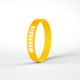 Pulseira de Silicone Amarela | Maranata