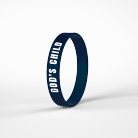 Pulseira de Silicone Azul Petróleo | God s Child