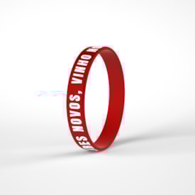 Pulseira de Silicone Bordô | Odres Novos, Vinho Novo