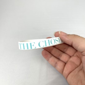 Segunda imagem do produto Pulseira de Silicone The Chosen Oficial | Branca