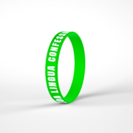 Pulseira de Silicone Verde Neon | Toda Língua Confessará