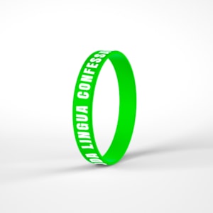 Pulseira de Silicone Verde Neon | Toda Língua Confessará