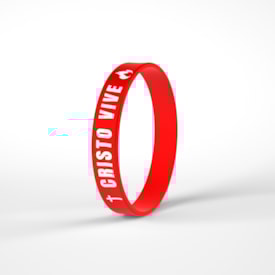 Pulseira de Silicone Vermelha | Cristo Vive