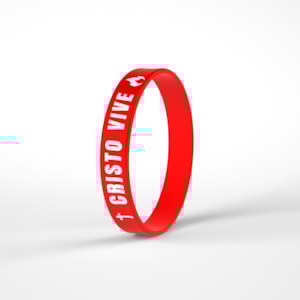 Pulseira de Silicone Vermelha | Cristo Vive