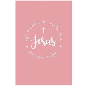 Quadro Decorativo Personalizado A4 | Jesus Lettering
