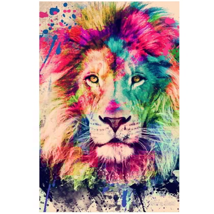 Quadro Decorativo Personalizado A4 Leao Aquarela Color Plenitude Distribuidora Veja mais ideias sobre aquarela, aguarela, pintura aquarela. quadro decorativo personalizado a4 leao aquarela color
