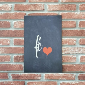 Quadro MDF Fé | A4 | UV