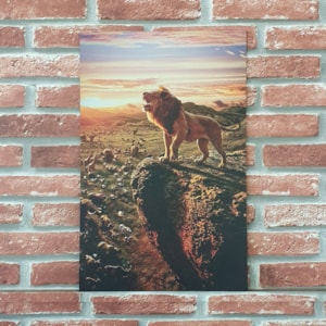 Quadro MDF Leão King | A3 | UV
