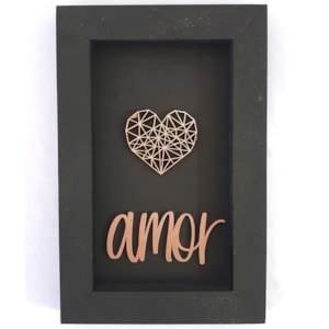 Quadro  Moldura  Amor | Rose