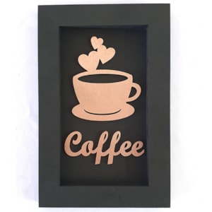 Quadro Moldura  Coffee | Rose