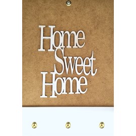 Quadro Porta Chaves | Home Sweet Home 2 | Branco