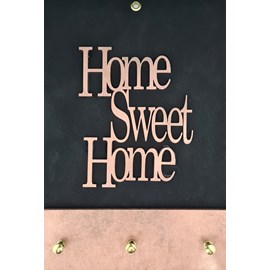 Quadro Porta Chaves | Home Sweet Home 2 | Rosê