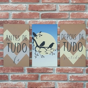 Quadros Mosaico Antes de Tudo, Depois de Tudo | A5 | UV