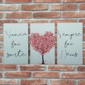 Quadros Mosaico Nunca foi Sorte, Sempre foi Deus  | A5 | UV