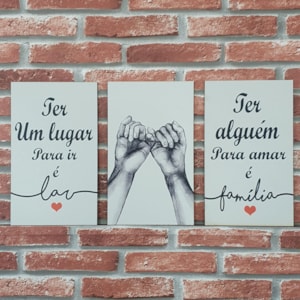 Quadros Mosaico Ter Alguém Para Amar | A5 | UV