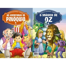 Revista em Quadrinhos 2 em 1 | O Mágico de Oz e As Aventuras de Pinóquio
