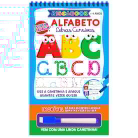 Riscabook | Alfabeto | Letras Cursivas | Escreva e Apague