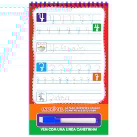 Segunda imagem do produto Riscabook | Alfabeto | Letras Cursivas | Escreva e Apague