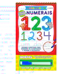 Riscabook | Numerais | Escreva e Apague