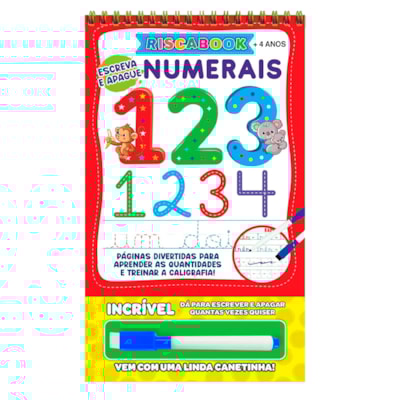 Riscabook | Numerais | Escreva e Apague