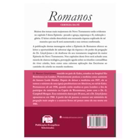 Segunda imagem do produto Romanos | Vol. 4 | A Certeza da Fé | Dr. Martyn Lloyd-Jones