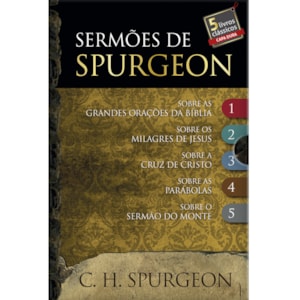 Segunda imagem do produto Sermões de Spurgeon | Box com 5 Livros | Capa Dura
