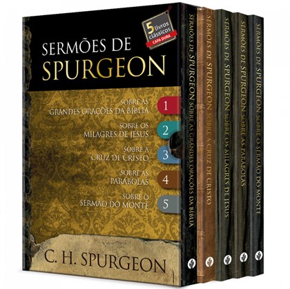 Sermões de Spurgeon | Box com 5 Livros | Capa Dura