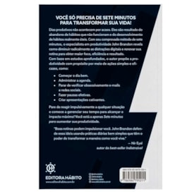 Segunda imagem do produto Sete Minutos Para Aumentar Sua Produtividade | John Brandon