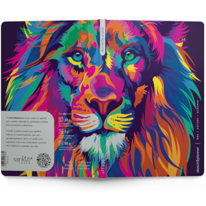 Segunda imagem do produto Sketch e Planner | Capa Brochura Lion Colors