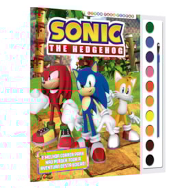 Sonic | Livro Para Pintar | Aquarela