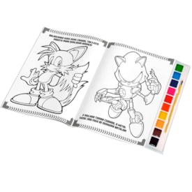 Segunda imagem do produto Sonic | Livro Para Pintar | Aquarela