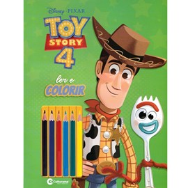 Toy Story 4 Ler e Colorir com Lápis