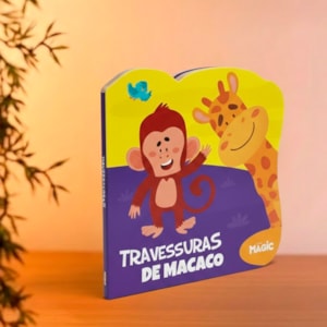 Segunda imagem do produto Travessuras de Macaco | Livros Magic | Cartonado Recortado