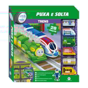 Trens | Livro De Atividades + Quebra-Cabeça | 3 A 5 Anos