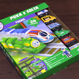 Segunda imagem do produto Trens | Livro De Atividades + Quebra-Cabeça | 3 A 5 Anos