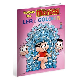 Turma da Mônica | Ler e Colorir | Brochura Rosa Gigante