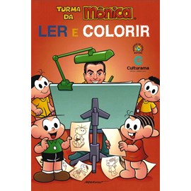 Turma da Mônica | Ler e Colorir | Brochura Vermelho