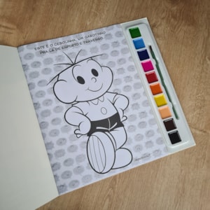 Turma da Monica Livro para Pintar com Aquarela | Cebolinha