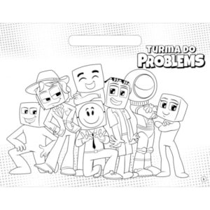 Segunda imagem do produto Turma do Problems | Cores dos Amigos | Paloma Blanca
