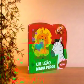 Segunda imagem do produto Um Leão Nada Feroz  | Livros Magic | Cartonado Recortado