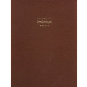 Uma Lembrança Por Dia | Journal de Lembranças | Marrom